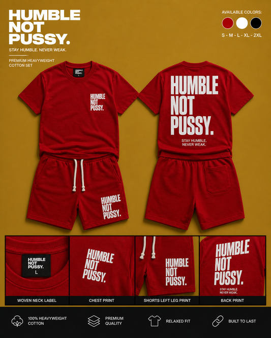 HNP Short Set — Black / Red